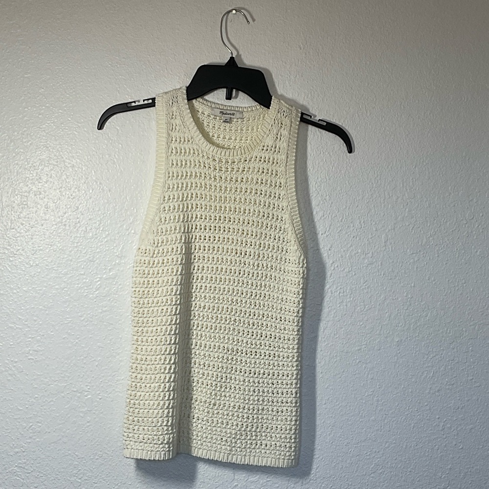 Madewell Cream Knit Tank Top